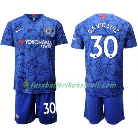 Fußballtrikots Chelsea David Luiz 30 Kinder 2019-2020 Kurzarm Heimtrikotsatz kaufen